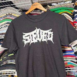 Steve-O Black Death metal t shirt Size M corpse paint